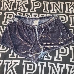 PINK velvet shorts